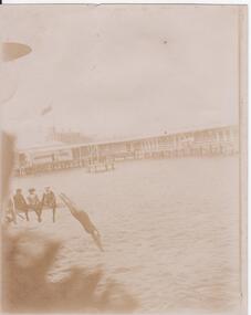 Photograph - Diving at Sea Baths, Henry Martin Whatty, late 1800s - early 1900s