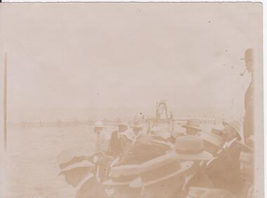 Photograph - Crowd at Sea Baths, Henry Martin Whatty, late 1800s - early 1900s