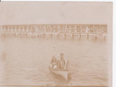 Photograph - Rowboat at Sea Baths, Henry Martin Whatty, late 1800s - early 1900s