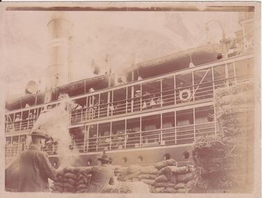 Photograph - Berthed ship, Henry Martin Whatty, late 1800s - early 1900s