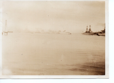 Photograph - USS Pennsylvania and USS Seattle at Princes Pier, Ray GRUNEKLEE, 1925