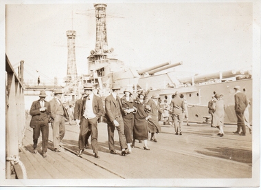 Photograph - USS Nevada at Princes Pier, Ray GRUNEKLEE, 1925