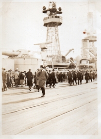 Photograph - USS Oklahoma at Princes Pier, Ray GRUNEKLEE, 1925