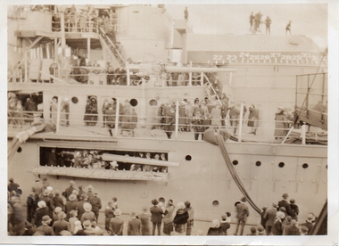 Photograph - USS Oklahoma at Princes Pier, Ray GRUNEKLEE, 1925