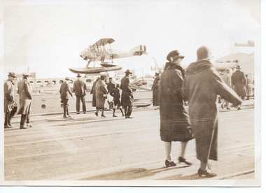 Photograph - USS Oklahoma at Princes Pier, Ray GRUNEKLEE, 1925