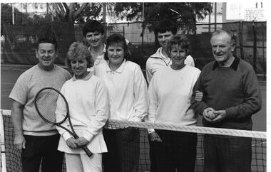 Photograph - PMTC Group Posing at Net