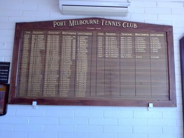 Photograph - PMTC Honour Board, c2022