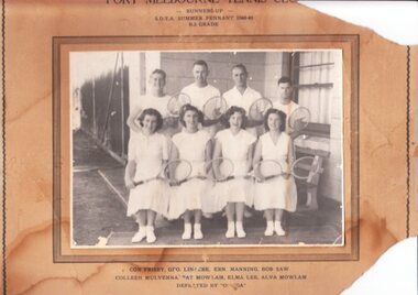 Photograph - PMTC Runners Up, SDTA Summer Pennant B3 Grade 1948-49, 1949