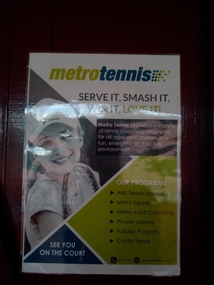 Photograph - PMTC Metro Tennis Notice