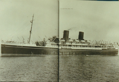 Photograph - Immigrant and passenger ships at Station Pier and Princes Pier, Port Melbourne. Mooltan, Ron Laing, 1960s