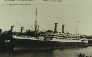 Photograph - Immigrant and passenger ships at Station Pier and Princes Pier, Port Melbourne. Iberia, Ron Laing, 1960s
