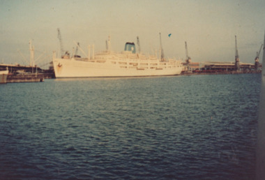 Photograph - Immigrant and passenger ships at Station Pier and Princes Pier, Port Melbourne.Roma, Ron Laing, 1960s