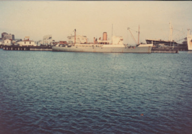 Photograph - Maintenance vessel the Rip at Station Pier , Port Melbourne, Ron Laing, 1960s