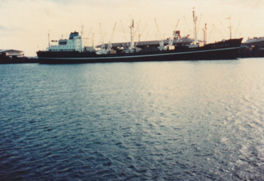 Photograph - Tricolour & Nottingham at Princes Pier , Port Melbourne, Ron Laing, 1960s