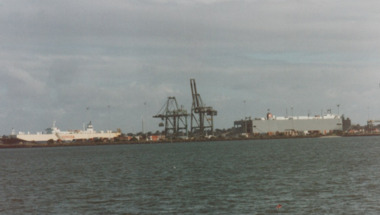 Photograph - Shipping using Webb Dock, Williamstown and various River Yarra berths, Ron Laing, 1986 - 1999