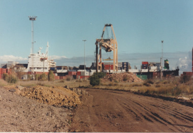 Photograph - Shipping using Webb Dock, Williamstown and various River Yarra berths. Anro Asia, Ron Laing, 1986 - 1999
