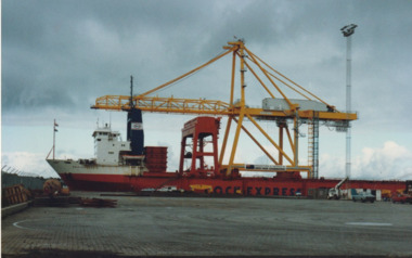 Photograph - Shipping using Webb Dock, Williamstown and various River Yarra berths. Dock Express11, Ron Laing, 1986 - 1999