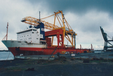 Photograph - Shipping using Webb Dock, Williamstown and various River Yarra berths. Dock Express11, Ron Laing, 1986 - 1999