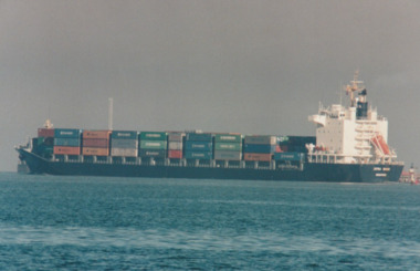 Photograph - Shipping using Webb Dock, Williamstown and various River Yarra berths. Jutha Bhum, Ron Laing, 1986 - 1999