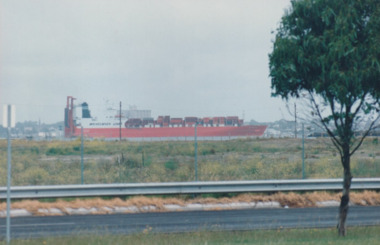 Photograph - Shipping using Webb Dock, Williamstown and various River Yarra berths. Tourcoing, Ron Laing, 1986 - 1999