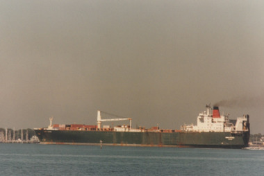 Photograph - Shipping using Webb Dock, Williamstown and various River Yarra berths. Union Rotoma, Ron Laing, 1986 - 1999