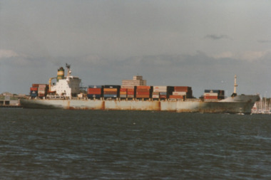 Photograph - Shipping using Webb Dock, Williamstown and various River Yarra berths. Australian Advance, Ron Laing, 1986 - 1999