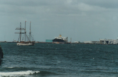 Photograph - Shipping using Webb Dock, Williamstown and various River Yarra berths. Canopus & Alma Doepel, Ron Laing, 1986 - 1999