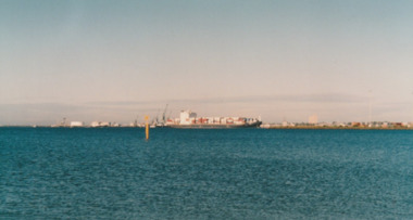 Photograph - Shipping using Webb Dock, Williamstown and various River Yarra berths. La Perouse, Ron Laing, 1986 - 1999