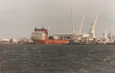 Photograph - Shipping using Webb Dock, Williamstown and various River Yarra berths. Dock Express11, Ron Laing, 1986 - 1999
