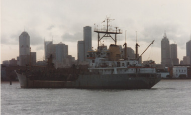 Photograph - Shipping using Webb Dock, Williamstown and various River Yarra berths. A.M. Vella, Ron Laing, 1986 - 1999