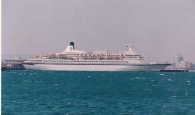 Photograph - Various cruise ships at Station Pier, Port Melbourne. Royal Odyssey, Ron Laing, 1986 - 1999