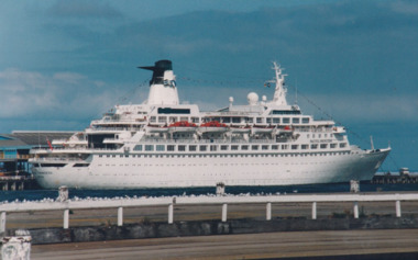Photograph - Various cruise ships at Station Pier, Port Melbourne. Pacific Princess, Ron Laing, 1986 - 1999