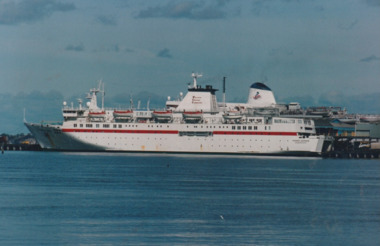 Photograph - Various cruise ships at Station Pier, Port Melbourne. Mikhail Sholokhov, Ron Laing, 1986 - 1999