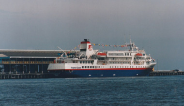 Photograph - Various cruise ships at Station Pier, Port Melbourne. Frontier Spirit, Ron Laing, 1986 - 1999