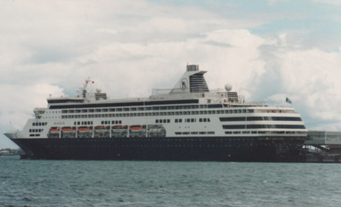 Photograph - Various cruise ships at Station Pier, Port Melbourne. Maasdam, Ron Laing, 1986 - 1999