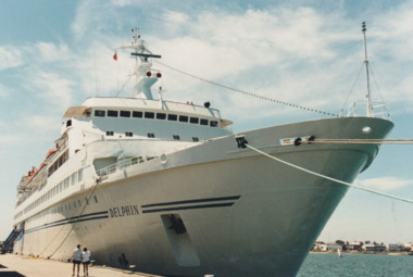 Photograph - Various cruise ships at Station Pier, Port Melbourne. Delphin, Ron Laing, 1986 - 1999