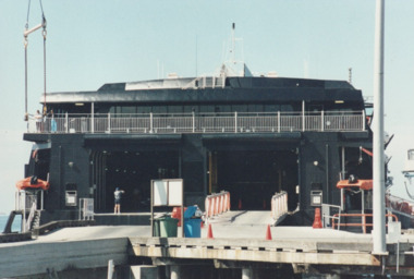 Photograph - Various ferries working from Station Pier, Port Melbourne. Devil Cat, Ron Laing, 1986 - 1999
