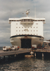 Photograph - Various ferries working from Station Pier, Port Melbourne. Spirit of Tasmania, Ron Laing, 1986 - 1999