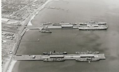 Postcard - Various Port Melbourne views - HMS Implacable, Glory & Indefatigable, 2015 - 2016