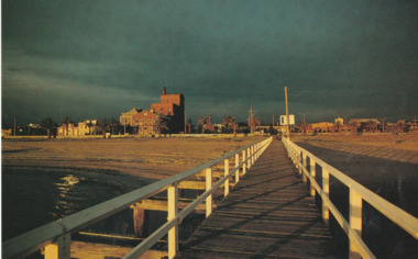 Postcard - Port Melbourne series- Former Starch Factory, Alison Kelly, 1991