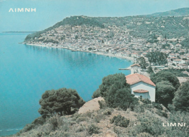 Postcard - Limni, Greece, sister city, 1980s
