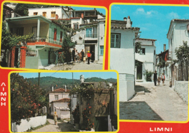 Postcard - Limni, Greece, sister city, 1980s
