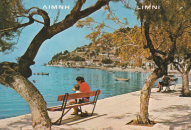 Postcard - Limni, Greece, sister city, 1980s