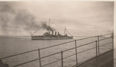Photograph - H.M.A.S. Sydney after escorting HMS Renown, Arthur MacDonald, 27 Apr 1927