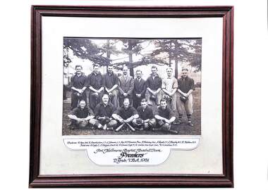 Photograph - Port Melbourne Baptist Baseball team 1931 Premiers