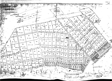 Photograph - Map of allotments Sandridge (West), Nov 1866
