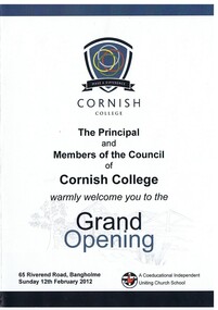 Programme, Grand Opening 12 February 2012, February 2012