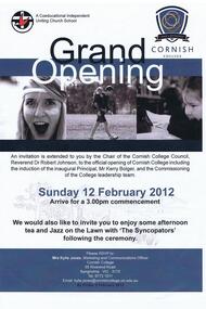 Poster, Grand Opening Ceremony, January 2012