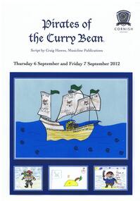 Musical Programme, Cornish College, Pirates of the Curry Bean, September 2012