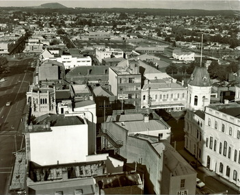 Lydiard St Sth looking from Town Hall tower 1970s
